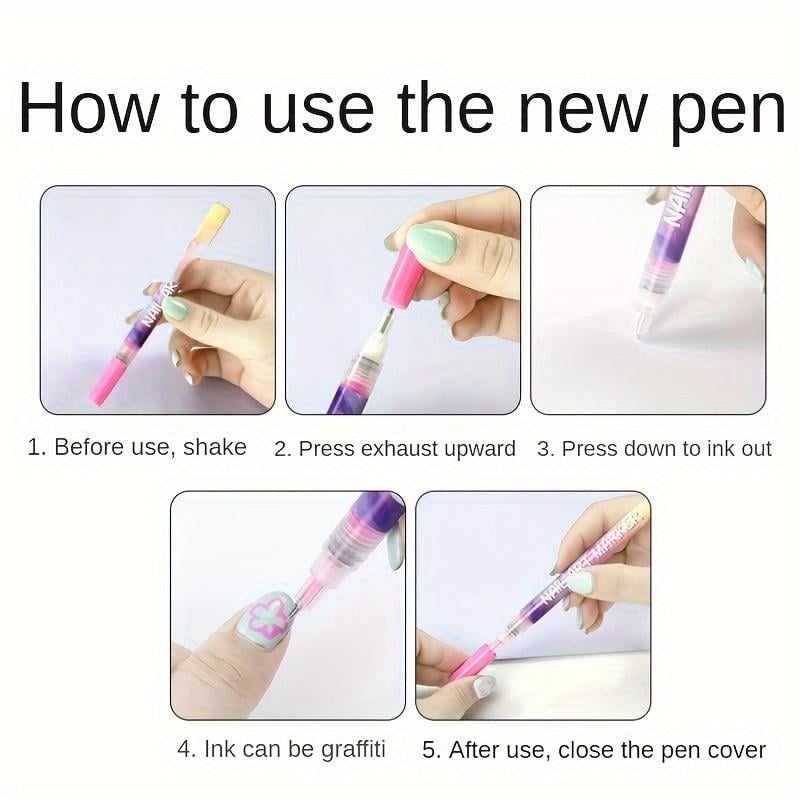 Cilifer® Cutics 12 Color Nail Doodle Pen M2