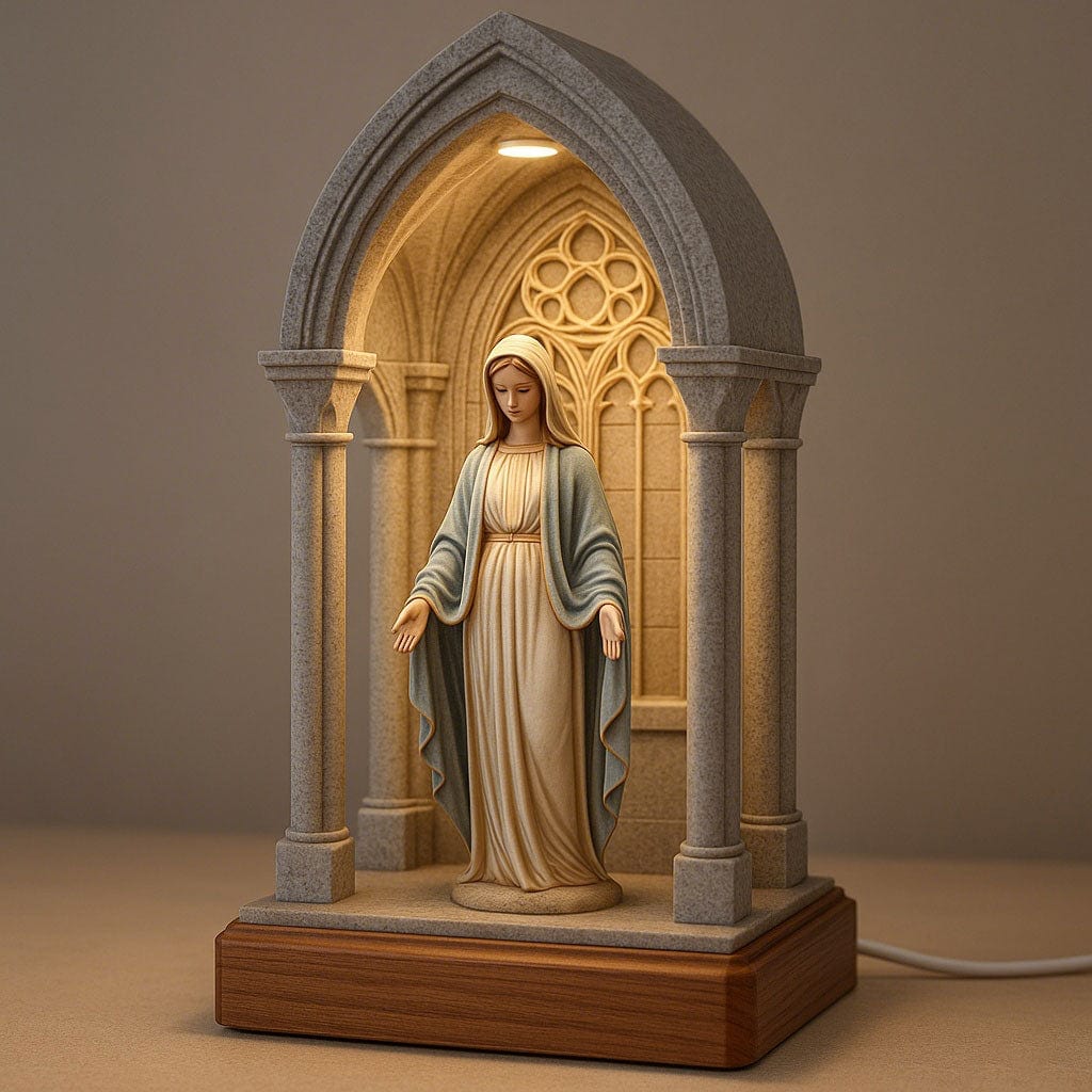 CZTICLE®Virgin Mary LED Devotional Table Lamp M5
