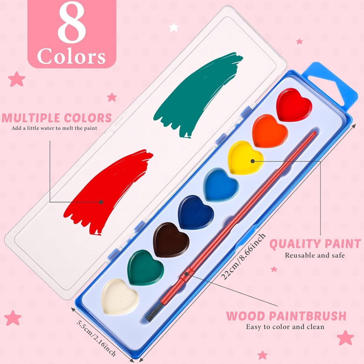 Cilifer® 💖🎨Mini Watercolor Paint Set for Valentine's Day | Romantic Art Gift