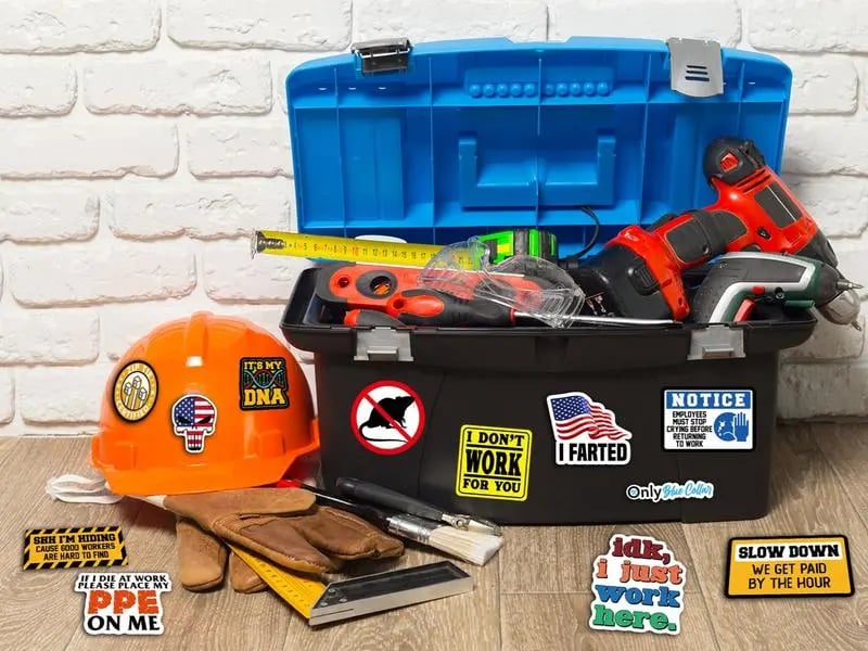 Cilifer®   🔥LAST DAY 49% OFF - 🔥150Pcs Blue Collar Funny Stickers 👷‍♂️