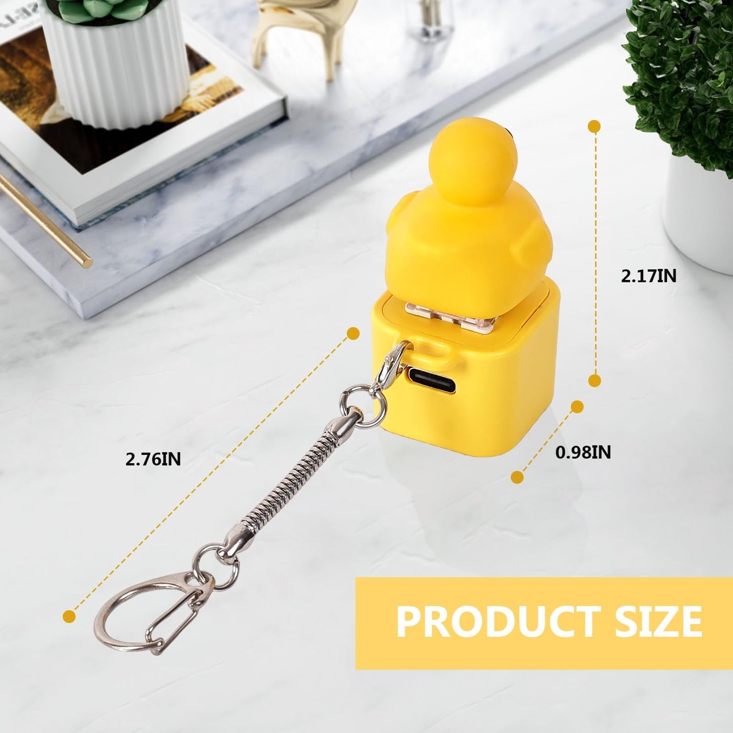 Frog Croaking Fidget Toy - Rechargeable Frog Croaking Keychain. Frog Croaking Stress Reliever with Colorful Lights. Fun & Portable Anxiety Relief Toy🐸M1