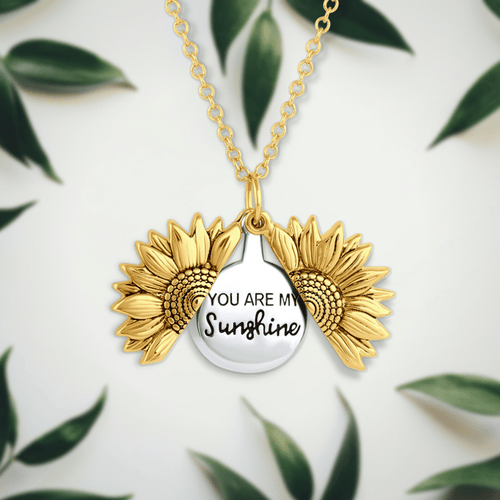 CZTICLE®🔥🌞You Are My Sunshine Sunflower Necklace🌻(Double-sided engraving)