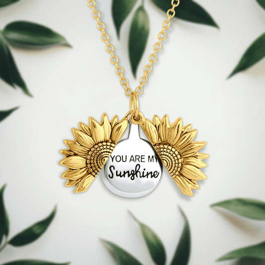 CZTICLE®🔥🌞You Are My Sunshine Sunflower Necklace🌻(Double-sided engraving)
