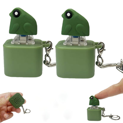 Frog Croaking Fidget Toy - Rechargeable Frog Croaking Keychain. Frog Croaking Stress Reliever with Colorful Lights. Fun & Portable Anxiety Relief Toy🐸M1