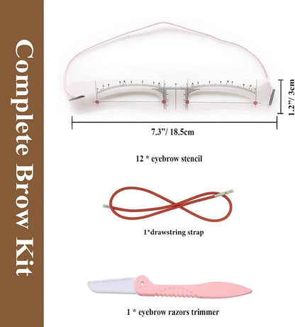 DAFEILA®🔥✨Reusable Eyebrow Stencil Shaper Kit (14-pack)
