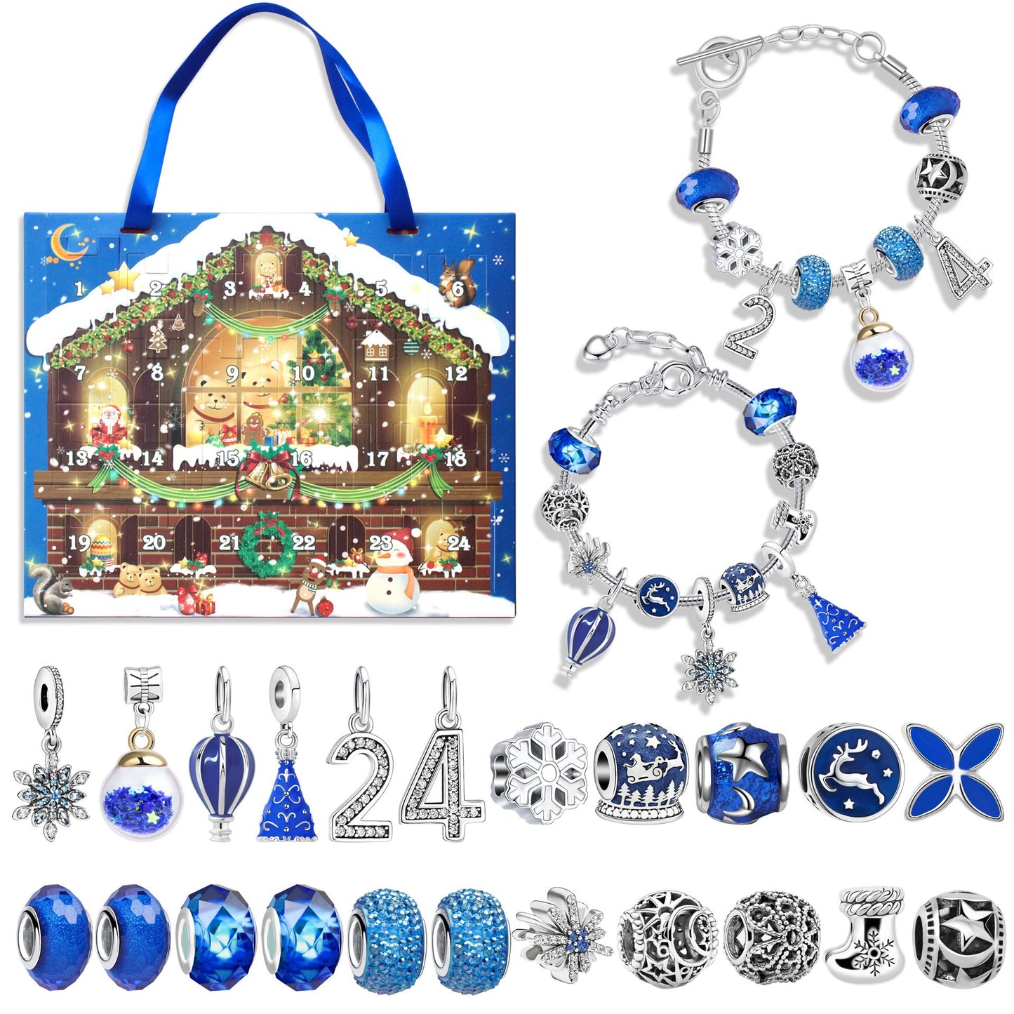 Cilifer® 🔥The Best Gift For Children🎀DIY Christmas Advent Calendar Bracelets Set M1