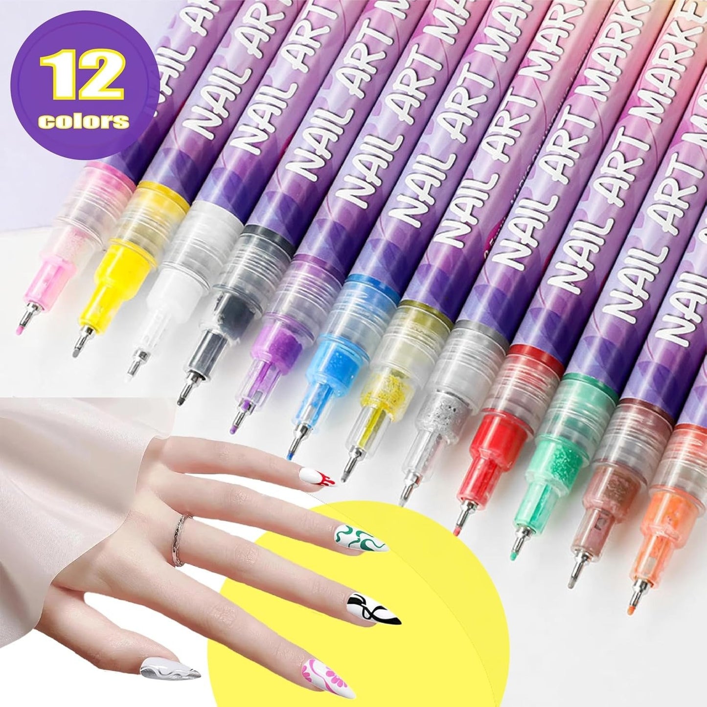 Cilifer®   🔥Last Day 49%OFF🎨12 Colors Nail Art Pens Set