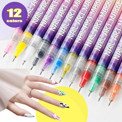 Cilifer®   🔥Last Day 49%OFF🎨12 Colors Nail Art Pens Set