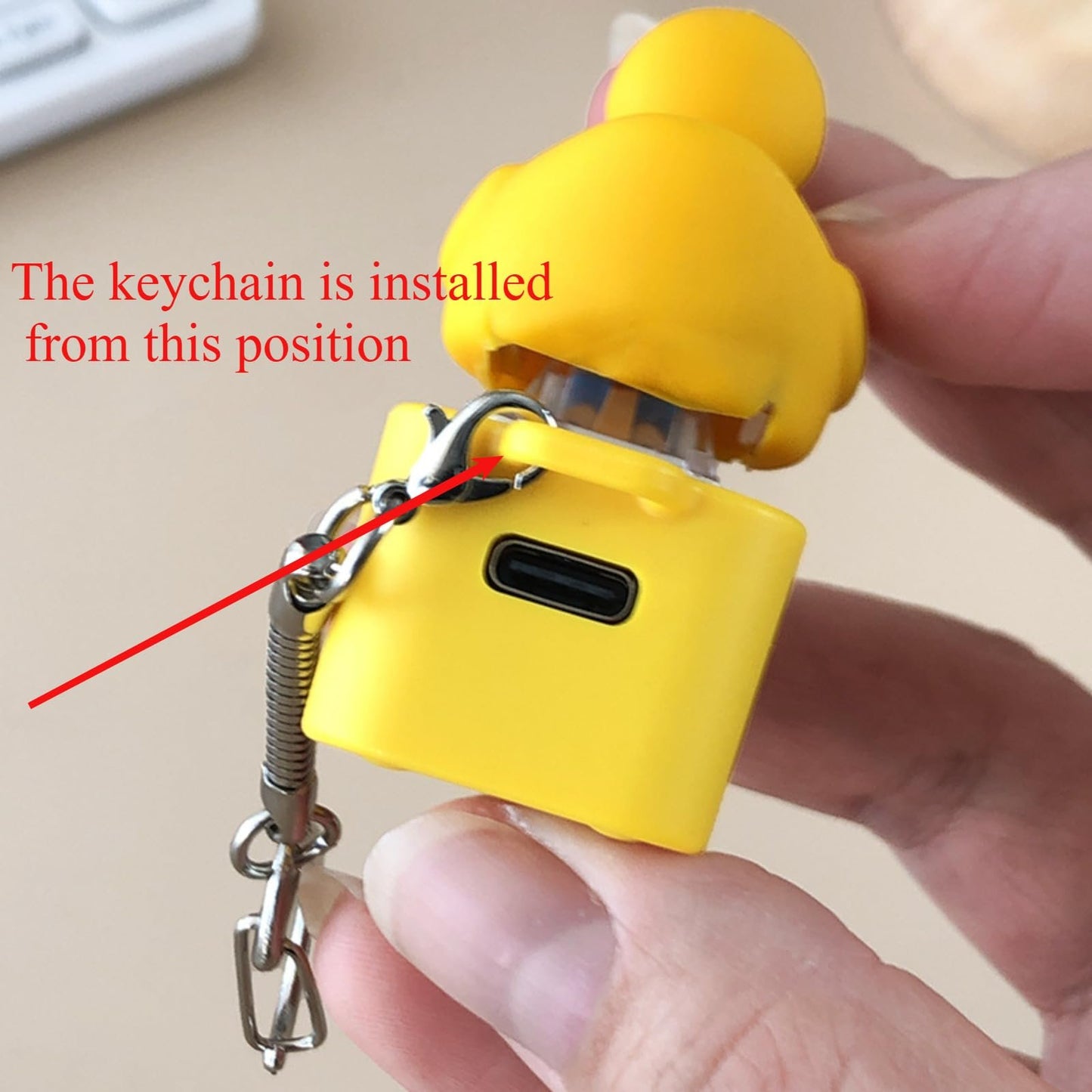 Frog Croaking Fidget Toy - Rechargeable Frog Croaking Keychain. Frog Croaking Stress Reliever with Colorful Lights. Fun & Portable Anxiety Relief Toy🐸M1