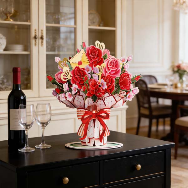 Cilifer® 🏆35K+ SOLD! 🌼💌 Forever-Blooming 3D Flower Pop-Up Card– Personalized Love Message & Everlasting Bloom 🎁