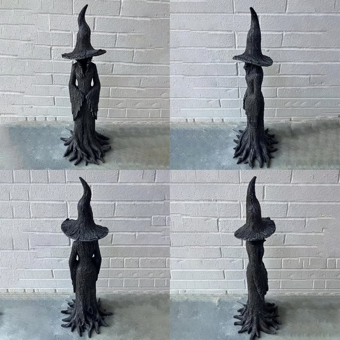 🧙‍♀️💫Hand-Painted Enchanting Witch Statue: The Guardian of Your Home (✨Same as in the video) M1