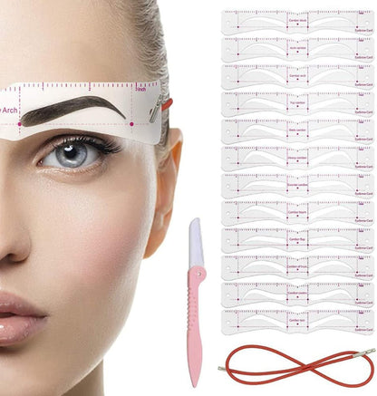 DAFEILA®🔥✨Reusable Eyebrow Stencil Shaper Kit (14-pack)