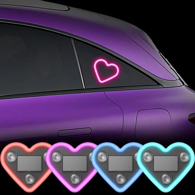 Cilifer®🔥Last Day Promotion 49% OFF🔥 - Solar Powered Wireless LED Heart Shape C-Pillar Neon Light