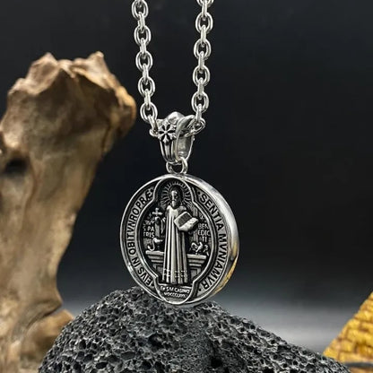 Oneswear® 🔥Last Day 50% OFF -✝️Saint Benedict Medal Pendant Necklace🎁Buy 2 Get 1 Free  M2