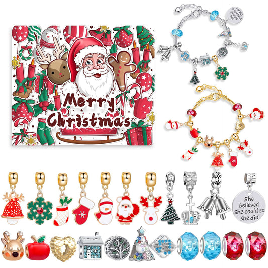 Cilifer® 🔥The Best Gift For Children🎀DIY Christmas Advent Calendar Bracelets Set M1
