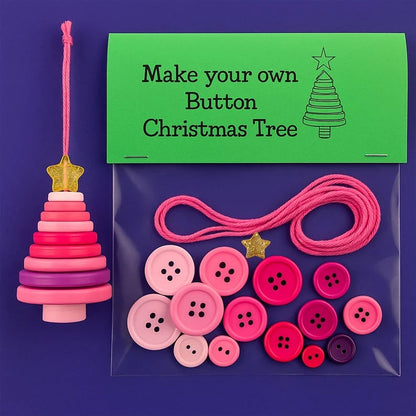 ☃️ DIY Button Snowman Ornament Kit-Button Santa Claus🎄-Elf🧚Angel👼decorate pendant Christmas tree✨M5