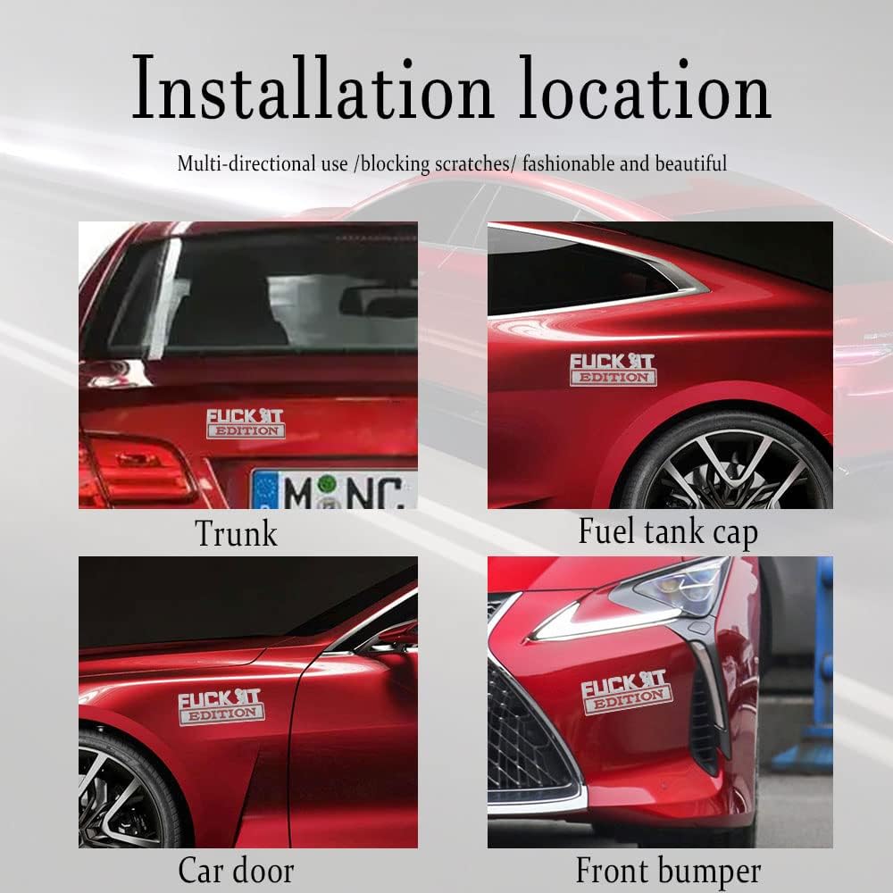 Cilifer® 🚗🔥FUCK IT Edition Emblem | Car Decal Accessory