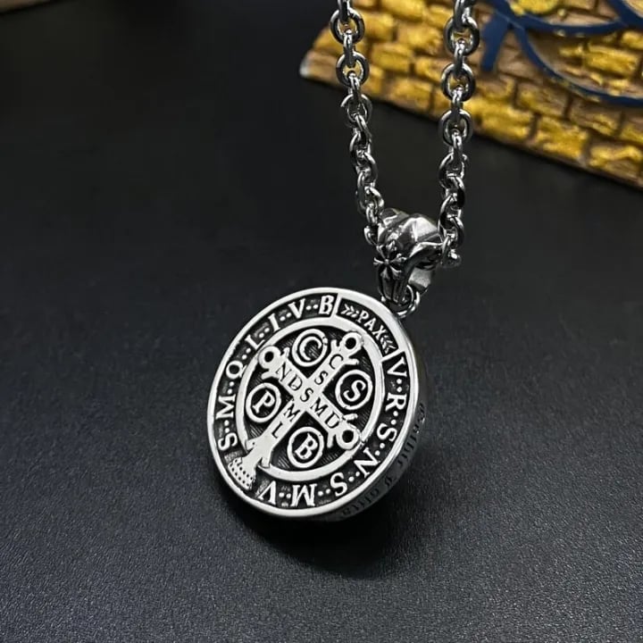 Oneswear® 🔥Last Day 50% OFF -✝️Saint Benedict Medal Pendant Necklace🎁Buy 2 Get 1 Free  M2