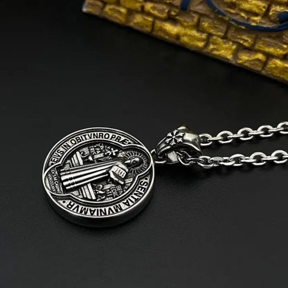 Oneswear® 🔥Last Day 50% OFF -✝️Saint Benedict Medal Pendant Necklace🎁Buy 2 Get 1 Free  M2