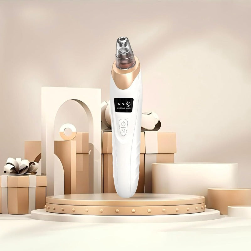 Rechargeable Pore Vacuum - 6-in-1 blackhead remover with smart display and extraction kit M1