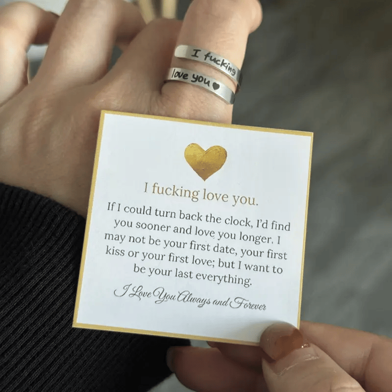 Cilifer®   🌟❤️ I Fvcking Love You Ring – a daily reminder gift for your beloved💍