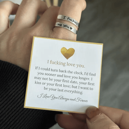 Cilifer®   🌟❤️ I Fvcking Love You Ring – a daily reminder gift for your beloved💍