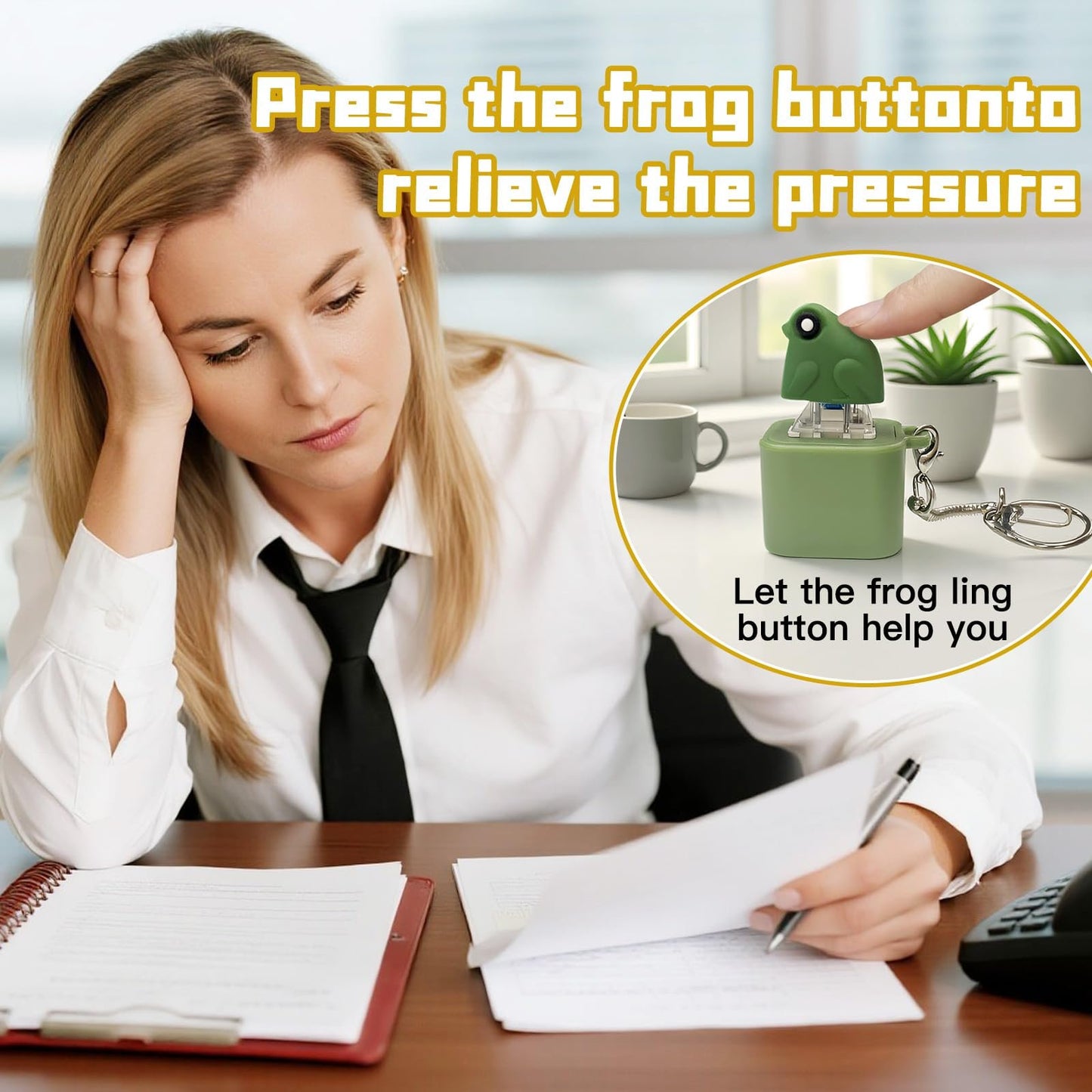 Frog Croaking Fidget Toy - Rechargeable Frog Croaking Keychain. Frog Croaking Stress Reliever with Colorful Lights. Fun & Portable Anxiety Relief Toy🐸M1
