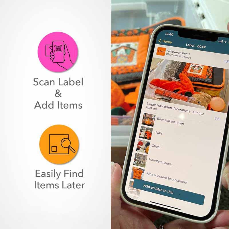Cilifer® Original Color-Coded Scannable QR Labels (48 Pack)