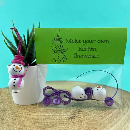 ☃️ DIY Button Snowman Ornament Kit-Button Santa Claus🎄-Elf🧚Angel👼decorate pendant Christmas tree✨M5