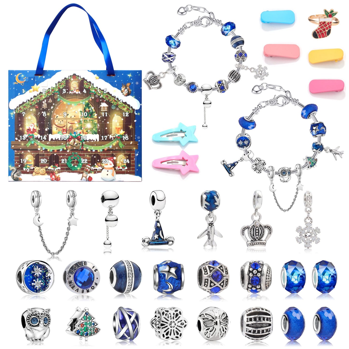 Cilifer® 🔥The Best Gift For Children🎀DIY Christmas Advent Calendar Bracelets Set M1