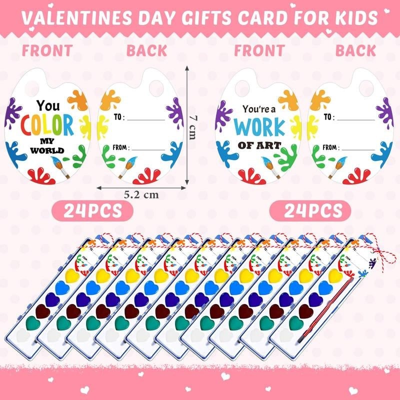 Cilifer® 💖🎨Mini Watercolor Paint Set for Valentine's Day | Romantic Art Gift