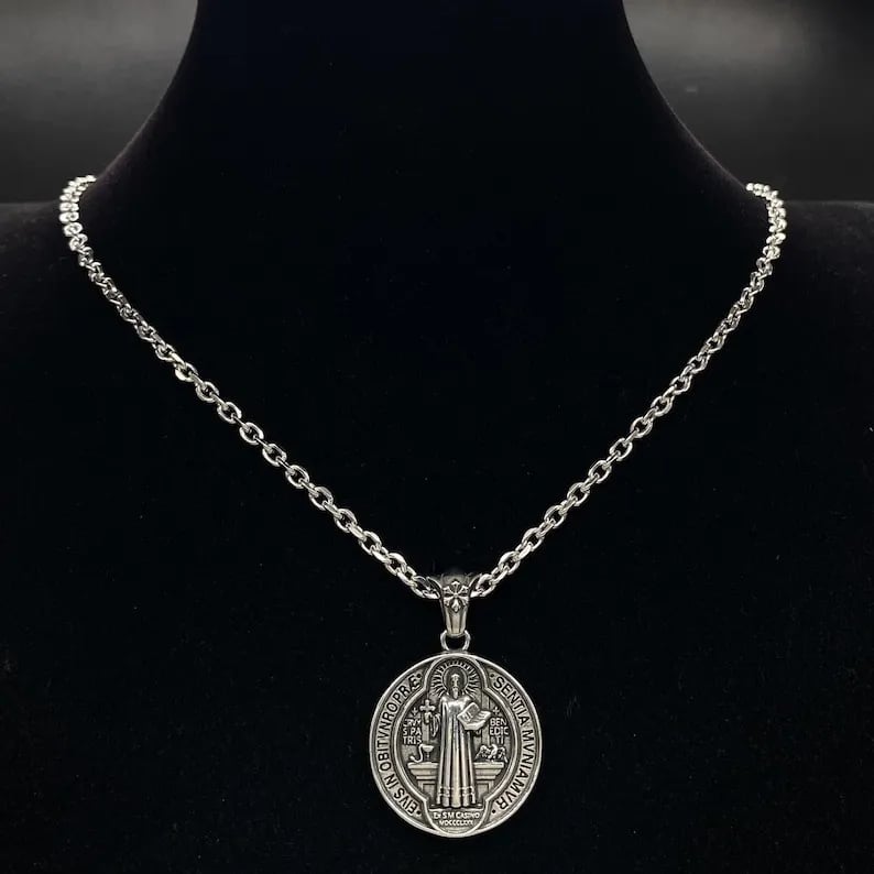 Oneswear® 🔥Last Day 50% OFF -✝️Saint Benedict Medal Pendant Necklace🎁Buy 2 Get 1 Free  M2