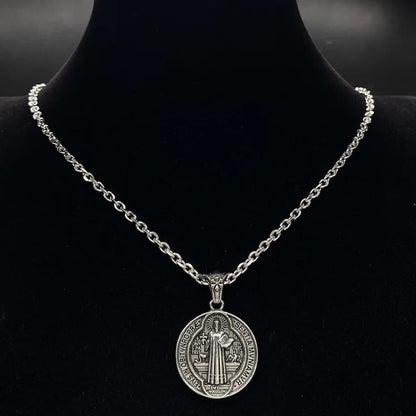 Oneswear® 🔥Last Day 50% OFF -✝️Saint Benedict Medal Pendant Necklace🎁Buy 2 Get 1 Free  M2