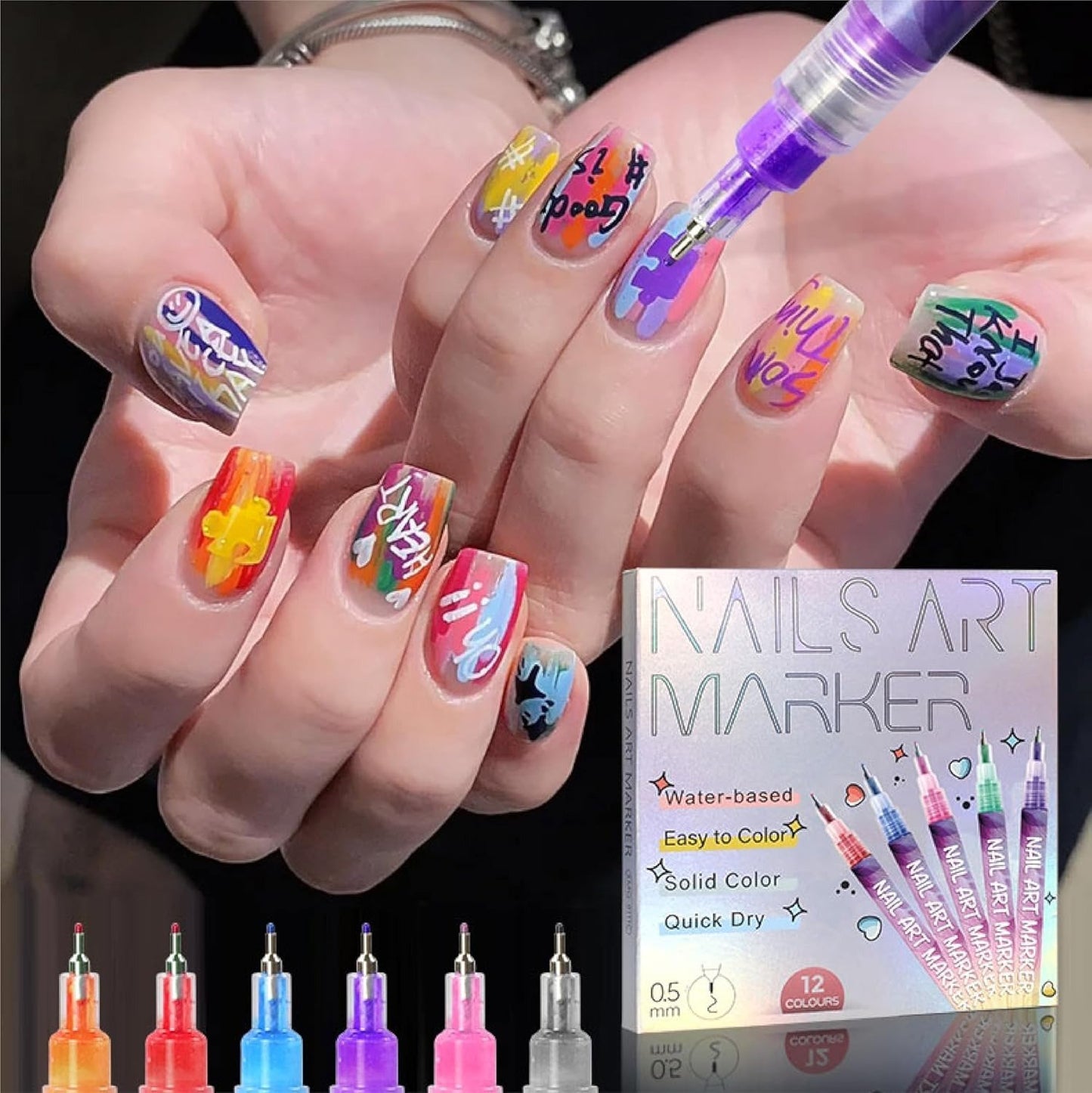 Cilifer®   🔥Last Day 49%OFF🎨12 Colors Nail Art Pens Set