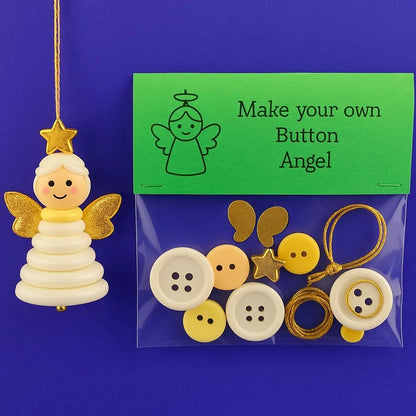 ☃️ DIY Button Snowman Ornament Kit-Button Santa Claus🎄-Elf🧚Angel👼decorate pendant Christmas tree✨M5