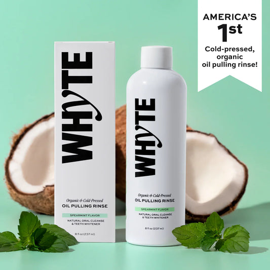 ⏰Last Day 49% OFF🔥WHYTE Organic Oil Pulling Rinse💆🏻‍♀️✨M1