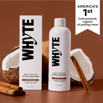 ⏰Last Day 49% OFF🔥WHYTE Organic Oil Pulling Rinse💆🏻‍♀️✨M1